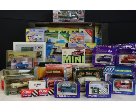 40 Boxed Corgi diecast models to include James Bond 007 Citroen 2CV, 7 x Chipperfields Circus (07202, 17801, 97303, 97885, 97