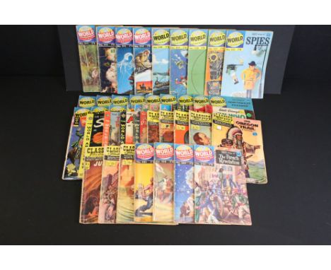 Comics - 45 World &amp; Space related comics to include 24 x World Illustrated (issues 502, 508, 509, 510, 511, 512, 513, 514