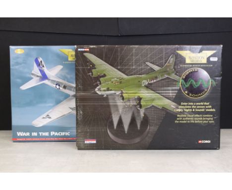 Two Boxed Corgi Aviation Archive 1/72 ltd edn military aircraft diecast models with certificates to include AA33307 War in th