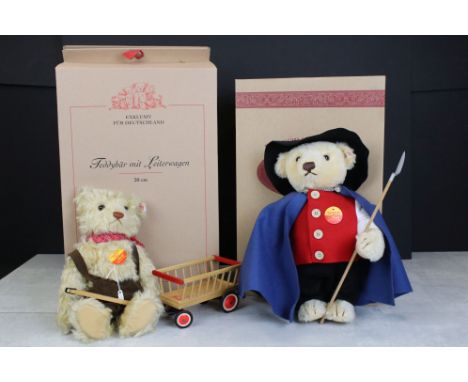 Two boxed Steiff Collectors Club limited edition Teddy Bears, to include 670107 Heide Shepherd Bear Blond 35 1997, certificat