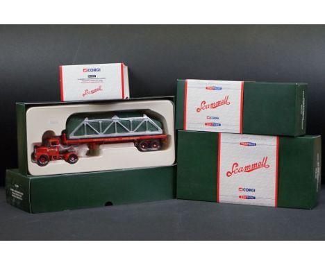 Three Boxed Corgi Classics Scammell Premium Edition diecast models to include CC10702 Scammell Highwayman Tanker - Manbre &am