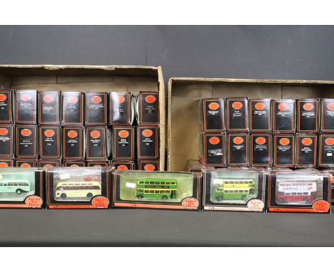 45 Boxed EFE Exclusive First Editions diecast model buses, diecast ex, boxes vg overall (2 boxes) 