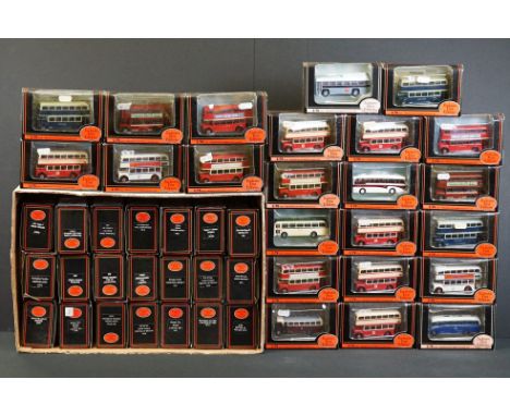 44 Boxed EFE Exclusive First Editions diecast model buses, diecast ex, boxes vg overall 
