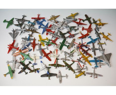 Around 80 mid 20th diecast model planes, vast majority being Dinky examples, includes Low Wing Monoplane, Comet, Twin Engine 