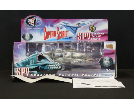 Autograph - Boxed Product Enterprise Gerry Anderson Captain Scarlet SPV Spectrum Pursuit Vehicle diecast model signed by Gerr