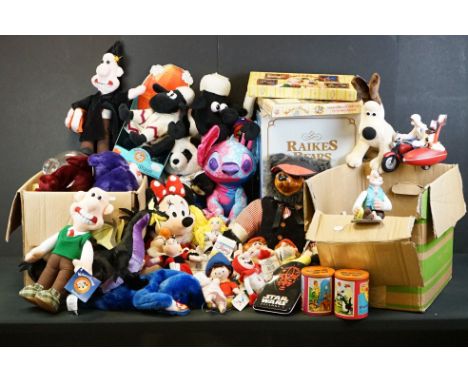 Large collection of teddy bears &amp; soft toys to include TY Beanie bears (with tags), Disney Store, Build-a-Bear, Raikes Be