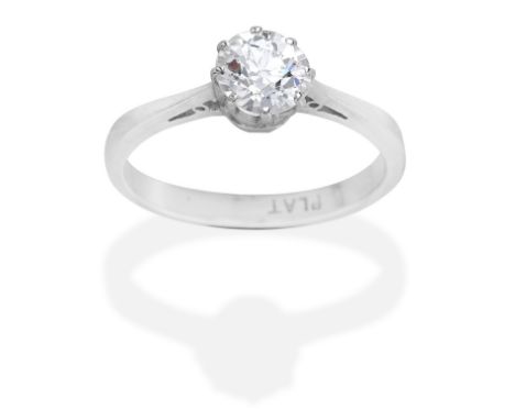 DIAMOND SINGLE-STONE RINGOld brilliant-cut diamond, diamond approx. 0.75ct, ring size approx. MFor further information on thi