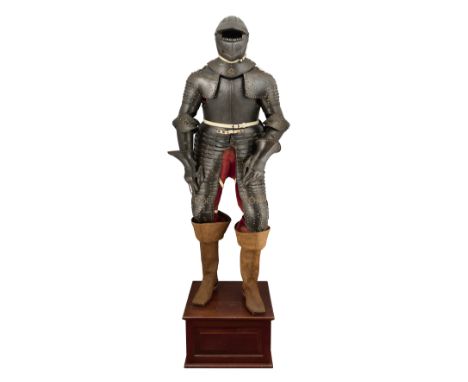 ‡ A FINE COMPOSITE FLEMISH THREE-QUARTER CUIRASSIER ARMOUR, CIRCA 1600-20 comprising close helmet with two-piece skull rising