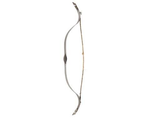 A NORTH INDIAN DECORATED STEEL BOW, 18TH/19TH CENTURY of flat recurved form, decorated with two pairs of flutes on the outsid
