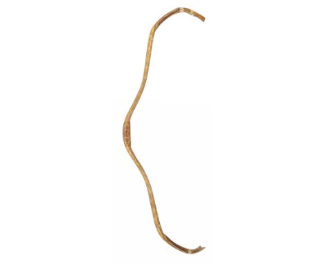 A FINE NORTH INDIAN (SIND) REFLEX COMPOSITE BOW, 19TH CENTURY with wood horn and sinew body, carved nocks (one incomplete), o