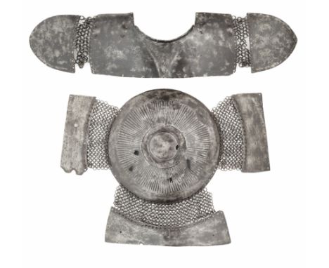 AN OTTOMAN COMPOSITE PART ARMOUR, TURKEY, EARLY 16TH CENTURY comprising the rear portion of a cuirass, with backplate formed 