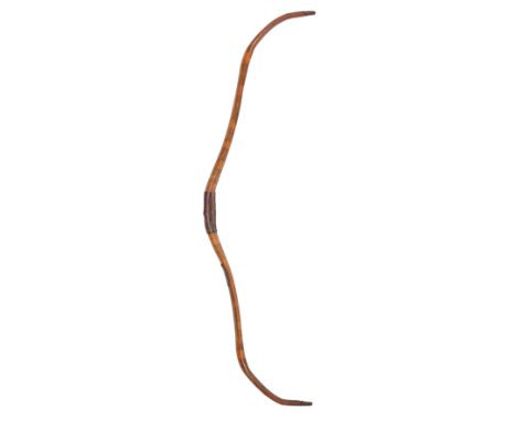 A SOUTH INDIAN REFLEX COMPOSITE BOW, 17TH/18TH CENTURY, POSSIBLY MADRAS, TAMIL NADU formed of wood, bone and sinew, lacquered