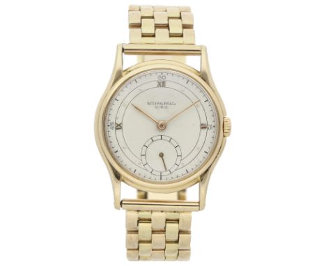 PATEK PHILIPPE Calatrava, Roségold 18K, Referenz 1527, Herstellungsjahr ca. 1940-1945, Durchmesser 33,8 mm, Gehäuse Roségold 