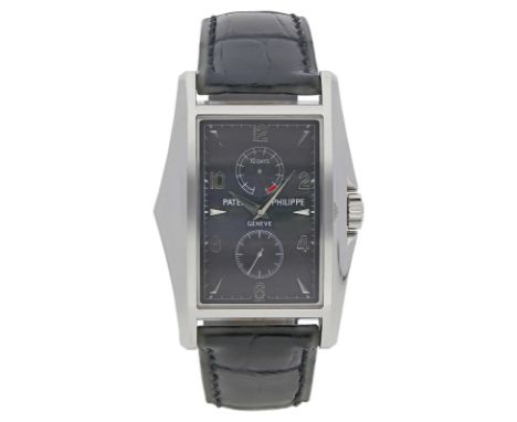 PATEK PHILIPPE 10 Days, Platin, Referenz 5100P, Herstellungsjahr 2000, Durchmesser 46x34 mm, Gehäuse Platin poliert, zweiteil