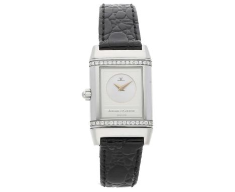JAEGER LECOULTRE Reverso Duetto, Stahl, Referenz 266-8.44, Durchmesser 33 x 21 mm, Gehäuse Zifferblatt silber/perlmut, Index 