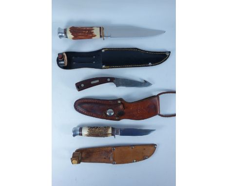 WWII period Staybrite Swiss Army Knife, Bowie knives, skinning knives, etc (8)