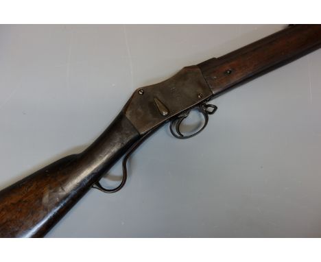 Late 19th century Martini Henry .577/450 breech loading Carbine, 82.5cm rifled barrel stamped N.S NEP fitted with ramp and la