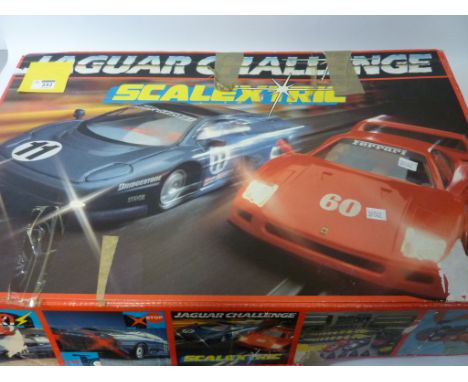Toys/Models - Jaguar Challenge Scalextric set (boxed) Condition Report Click here for further images, condition, auction time