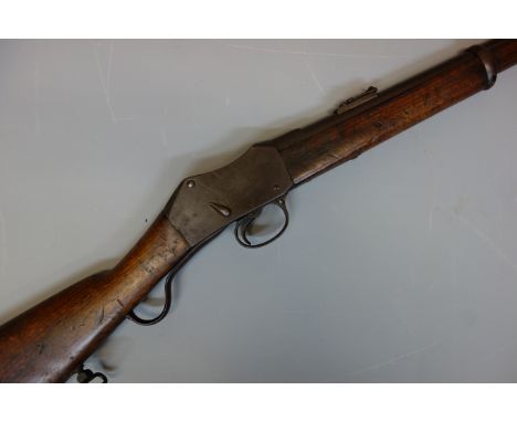 Late 19th century Martini Henry .577/450 breech loading Carbine, 52.5cm rifled barrel fitted with ramp and ladder rear sights