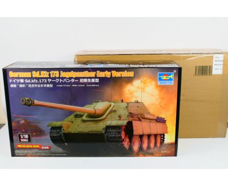 Trumpeter -  a boxed model kit 1:16 scale German Sd.Kfz 173 Jagdpanther Early Version No.00934. The kit has been consigned in