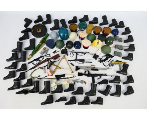 Action Man - Palitoy - Others  A large loose collection of mainly vintage Action Man accessories consisting of footwear, hats