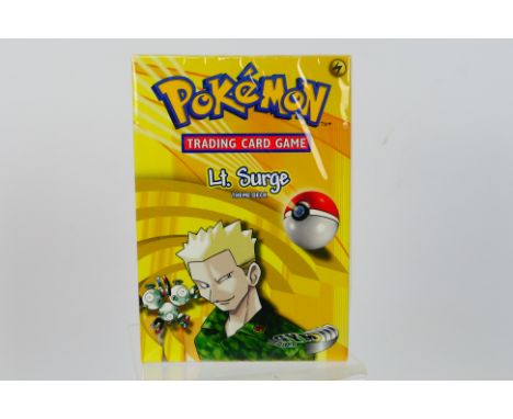 Pokemon - Nintendo - Pokemon trading cards - Lt. Surge Gym Heroes The Advanced Level theme deck. The set appears to be factor