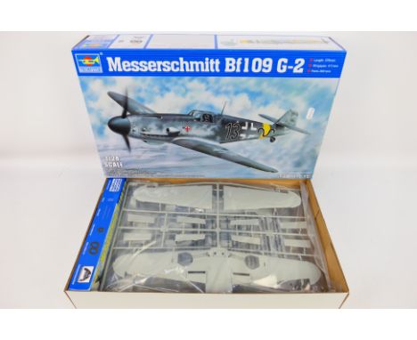 Trumpeter - a Trumpeter 1:24 scale boxed model kit of Messerschmitt Bf109 G-2 No.02406. The contents appear to be mint with p