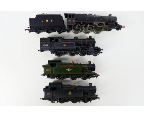 Bachmann - Hornby - 4 x unboxed OO gauge locomotives for spares or restoration including a Class 56xx number 6658, a Class 5 
