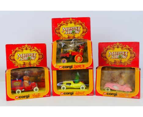 Corgi Toys - Four boxed 'The Muppet Show' diecast model vehicles. Lot consists of Corgi #2030 'Kermit'; #2031 'Fozzie'; #2032