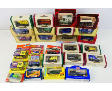 Dinky, Matchbox, Oxford - A mixed lot of boxed and carded diecast vehicles to include: Dinky DY8-B 1948 Commer 8 CWT Van,  Ma
