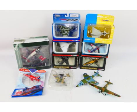 Corgi - Dinky Toys - Sky Max Models - A collection of mainly boxed diecast model aircraft in various scales. Lot includes Sky