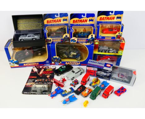 Corgi - A mixed collection of boxed and unboxed TV and film related diecast model vehicles in various scales. Lot includes an