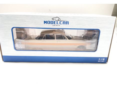 A ModelCar Group Die cast  1/18 scale Rover 3500 Police Car boxed.