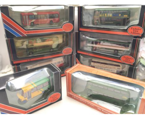 A Collection of Boxed Exclusive First Edition Busses.