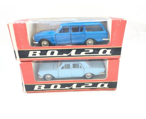 2 X Russian Volga Boxed Vehicles. scale 1/43.