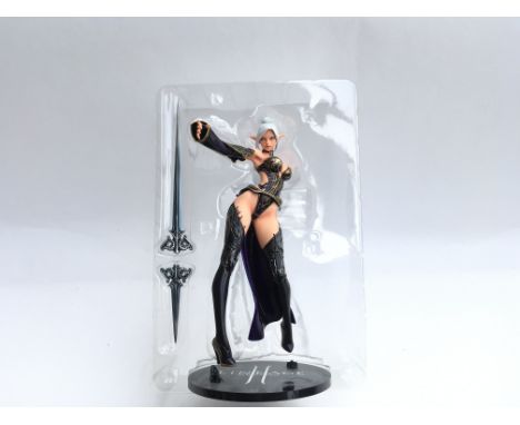 Lineage II Dark Elf Female 1/8 Scale Painted Figure.