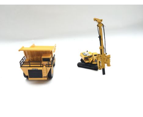 Pair of model Vehicles.Piling Rig. ABI Zeppelin ZR28T. #2815. Boxed.Joal compact. Euclid R85 B. Boxed