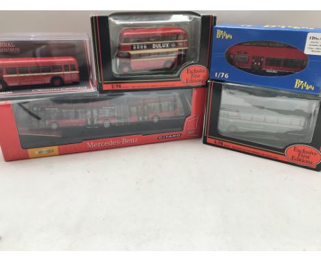 A Collection of Die cast Model Busses including Britbus. Exclusive First Editions. Original Omnibus and Creative Master. All 