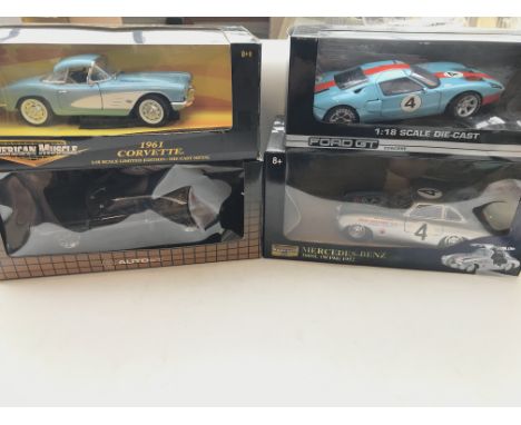 4 x boxed diecast vehicles scale 1:18