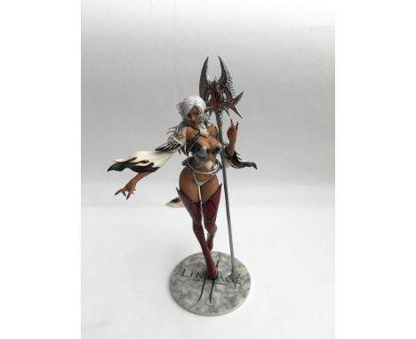 Lineage II Dark Elf Brown Skin Ver. 1/7TH scale painted figure. Boxed.