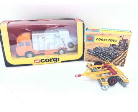 A Corgi Shelvoke and Drewry boxed #1116 and a boxed Corgi Wheel Controlled Tandem Disc Harrow #72.