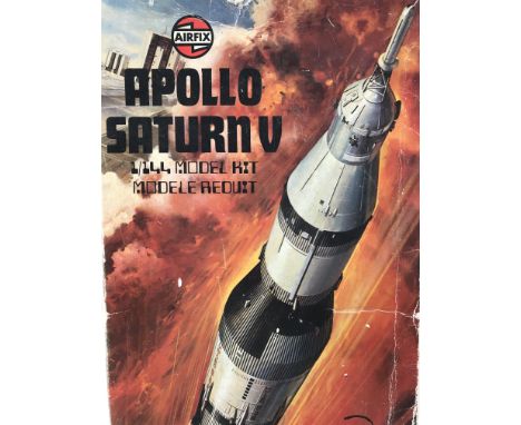 A Airfix Apollo Saturn v model kit. Scale 1/144. Boxed