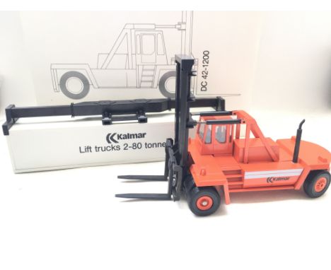 A Boxed Kalmar die Cast Forklift Container Truck #DC 42-1200. 1/50 Scale.