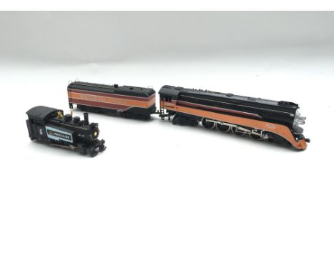 A pair of Bachmann Ho model trains. Boxed.#0617 saddle tank 0-6-0 Hercules.#660. Northern 4-8-4 locomotive with realistic smo