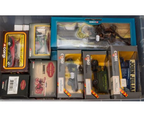 Lledo and Corgi Classics. A boxed group of vehicles:, including Corgi 'Dibnah's Choice' No 80113 Fowler B6 Crane Engine & Log
