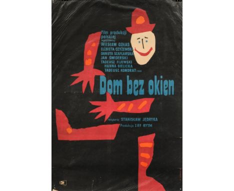 Three Polish single sheet film posters 'Milczeine' (1963), 'Dom Bez Okien' (1962) and 'Zacne grezchy' (1963):, 83.5 x 58cm, a