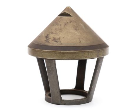 A WWII period German bomb nose cone:, with spanner lugs to top,  stamped 'kn 404/ezm 8038' 19cm high.*Notes- Reputedly found 