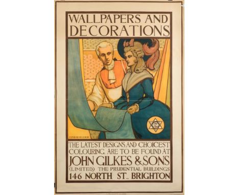 After Conrad H Leigh (b.1883-) three single sheet lithograph advertising posters for 'Wallpapers and Decorations John Gilkes 