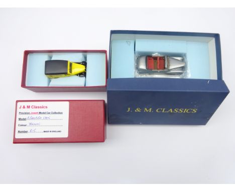 Two J.& M. Classics limited edition die-cast models - Bradford Van in yellow No.15 and Daimler Conquest Coupe Drophead No.55,