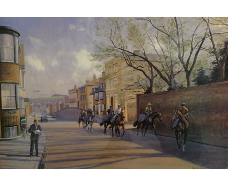 After Neil Cawthorne (British 1936-): Newmarket High Street, limited edition coloured print no. 406/850 published by The Newm